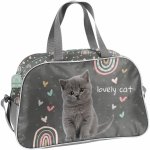 KOTEK TORBA SZKOLNA NA BASEN SPORTOWA DLA DZIEWCZYNEK WYCIECZKOWA Z KOTKIEM