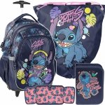 PLECAK STITCH NA KÓŁKACH KOMPLET 3w1 SZKOLNY DLA UCZENNIC STICH DZIEWCZĘCY