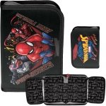 Piórnik Jednokomorowy Spider-Man Chłopięcy Szkolny Paso [SP22NN-P001BW]