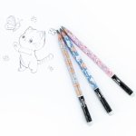 3 szt. OŁÓWEK TRÓJKĄTNY DO NAUKI PISANIA GRUBY KIDEA ZWIERZĘTA z GUMKĄ