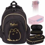 PUSHEEN GOLD KOMPLET 4 ele. MAJEWSKI DLA DZIEWCZYNY PLECAK KOT KOTKI