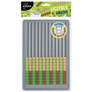 LICZYDŁO DLA DZIECI SZKOLNE PŁASKIE DO PLECAKA PIXEL NAUKA LICZENIA KIDEA