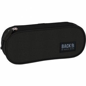 CZARNY PIÓRNIK SZKOLNY MŁODZIEŻOWY BACKUP USZTYWNIANY Z KLAPKĄ SASZETKA