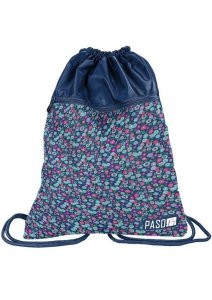 Worek Szkolny Młodzieżowy na Obuwie Kwiateczki [18-713KW]