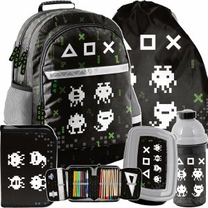 5ele Gamer Plecak Szkolny Gaming Gra Gry Piksele [PP23GE-116]