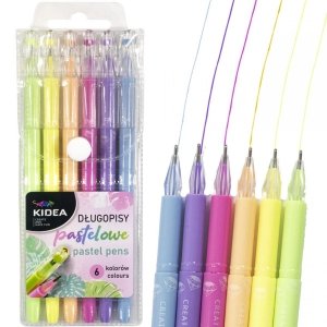 Pastelowe Długopisy z Kryształową Końcówką Żelowe Kidea [DPK6KA]