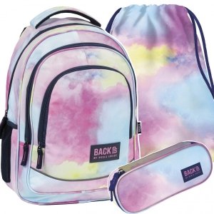 Pastelowy Plecak Szkolny Dziewczęcy Backup Zestaw [PLB5X29]