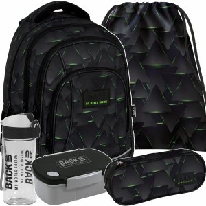 CHŁOPIĘCY BACKUP PLECAK SZKOLNY MŁODZIEŻOWY KOMPELT 5 ele CYBER DERFORM