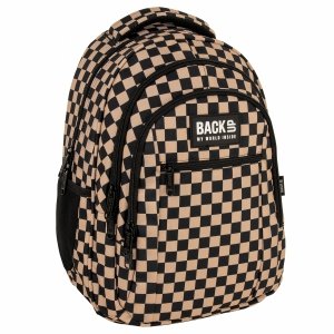 SZACHOWNICA PLECAK MŁODZIEŻOWY BACKUP SZKOLNY BEŻOWY KRATKA DERFORM