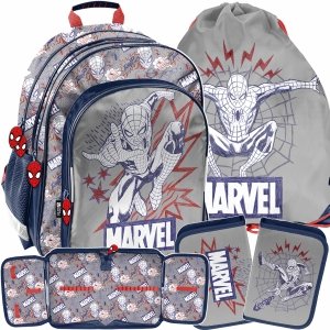 SPIDERMAN PLECAK SZKOLNY DO KLAS 1-3 PODSTAWÓWKI KOMPLET 3 el DLA CHŁOPAKA