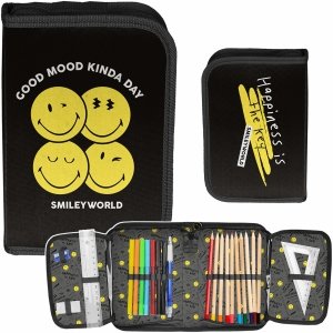 SMILEY PIÓRNIK BUŹKI SZKOLNY EMOTKI PASO EMITIKONY Z WYPOSAŻENIEM