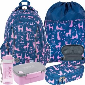 Big zestaw Kotek Plecak St.Right Szkolny Szkolny wygodny [BP26]