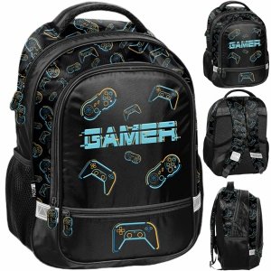 GAMEPAD PLECAK SZKOLNY DO PODSTAWÓWKI GRA GRY DO 1 KLASY GAMER GAMING PASO