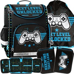 Tornister do szkoły Gamepad Gaming komplet Paso [PP23NX-524]