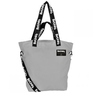 Shopperka Szara Torba z Paskiem na Ramię Beuniq Damska [PPG21-646]