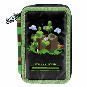 MINECRAFT PIÓRNIK 3 kom GRA GRY Z WYPOSAŻENIEM SZKOLNY GAMER GAMING PIKSELE