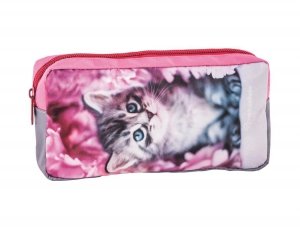 Piórnik Szkolny z Kotkiem Kotem dla Dziewczyny RAM-004