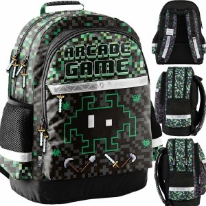 GAMER PLECAK CHŁOPIĘCY SZKOLNY PIKSELE DO PODSTAWÓWKI PASO GAMING GRA