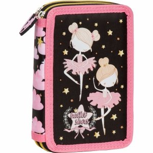 PIÓRNIK SZKOLNY 2-KOM Z WYPOSAŻENIEM BALETNICA BALERINA DZIEWCZĘCY 