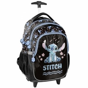 STITCH PLECAK NA KÓŁKACH DO SZKOŁY PODSTAWOWEJ Z RĄCZKĄ LILO i STICH PASO