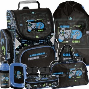 TORNISTER GAMEPAD GRY SZKOLNY GAMING DLA CHŁOPAKA DO KLAS 1-4 KOMPLET 6 el