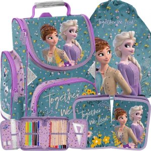 Kraina Lodu Tornister 3 elem. do Szkoły dla Uczennic Podstawówki [DF23XX-525]