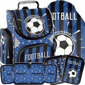 ZESTAW 3w1 PIŁKARSKI TORNISTER SZKOLNY DLA CHŁOPAKA DO 1 KLASY PIŁKA NOŻNA