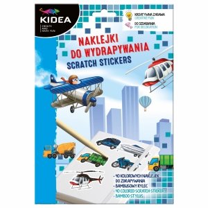 Naklejki do Wydrapywania Pojazdy Samoloty Kidea Wydrapywanka Auta  [WNAKA]