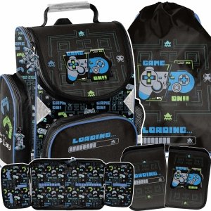 TORNISTER GAMEPAD GRY SZKOLNY GAMING DLA CHŁOPAKA DO KLAS 1-4 KOMPLET 3w1