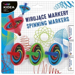 Wirujące Markery 3 szt. Bączki Kidea Pisaki Mazaki [WM3KA]