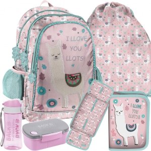 Do Szkoły Plecak Szkolny Dziewczęcy Paso komplet 5w1 [PP22LM-081]