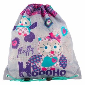 Worek z Sową Sówka na Buty Obuwie Kapcie Wf dla Dziewczyny