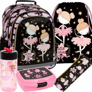 PLECAK BALETNICA KOMPLET 5w1 DLA DZIEWCZYNEK SZKOLNY DO PODSTAWÓWKI