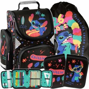 STICH TORNISTER SZKOLNY DLA DZIEWCZYNEK ZESTAW 3w1 DO SZKOŁY STITCH LILO