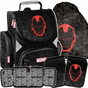 TORNISTER IRONMAN AVENGERS MARVEL SZKOLNY DLA CHŁOPAKÓW KOMPLET 3 ele. PASO