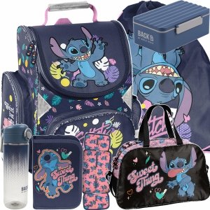 STITCH TORNISTER ZESTAW 6w1 DLA DZIEWCZYNKI DO KLAS 1-4 PODSTAWÓWKI
