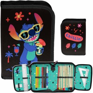 PIÓRNIK STICH PASO SZKOLNY DLA DZIECI Z WYPOSAŻENIEM DZIEWCZĘCY STITCH