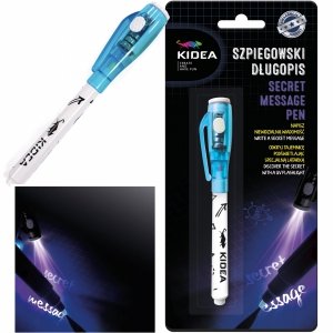 Długopis Szpiegowski z Lampką UV LED Niebieski Latarka Kidea [SDKAD]