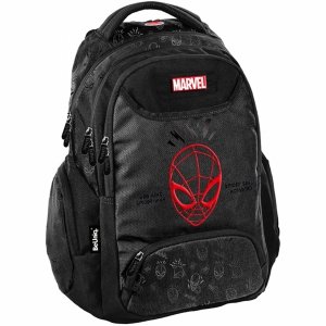 SPIDER-MAN CZARNY NOWOCZESNY PLECAK SZKOLNY BeUniq MŁODZIEŻOWY DLA CHŁOPAKA