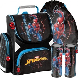 Szkolny Tornister Spider-man komplet dla uczniów Podstawówki [SP23PA-525]