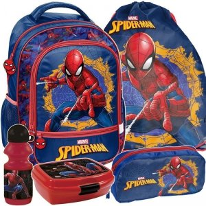 Plecak SpiderMan do Szkoły Zestaw dla Chłopaka [SPU-260]