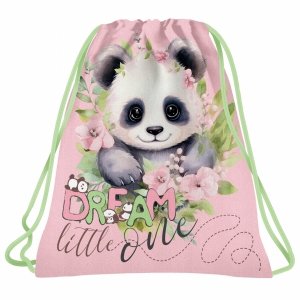 PANDA WOREK DZIEWCZĘCY NA OBUWIE KAPCIE Z MISIEM DO SZKOŁY DERFORM