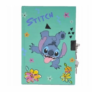 PAMIĘTNIK STICH DZIEWCZĘCY DZIECIĘCY STITCH  z KŁÓDKĄ Flowers 