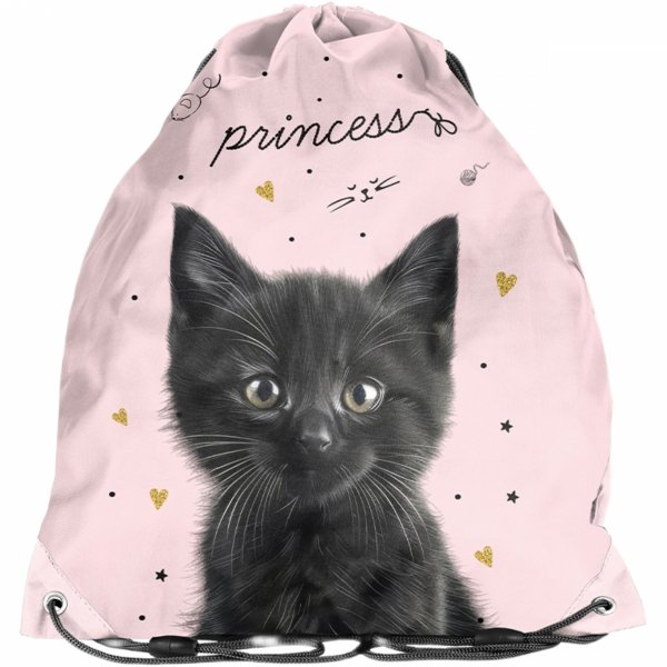 WOREK Z KOTKIEM NA OBUWIE WF KAPCIE BUTY DLA UCZENNIC DO PODSTAWÓWKI KOTKI