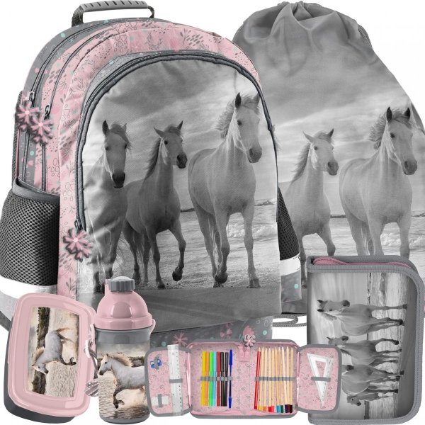 Plecak Horse dla Dziewczyny Paso Konie Zestaw 5w1 [PP21HO-116]