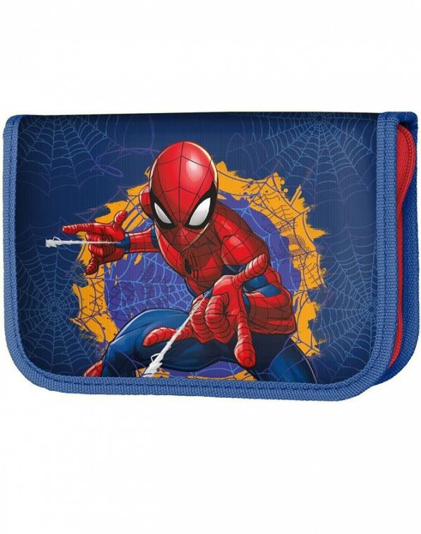Piórnik Spiderman dla Chłopaka Szkolny z Wyposażeniem [SPU-001]