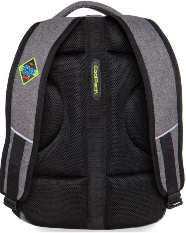 Szary Plecak CP CoolPack z Naszywkami Młodzieżowy [B24052]