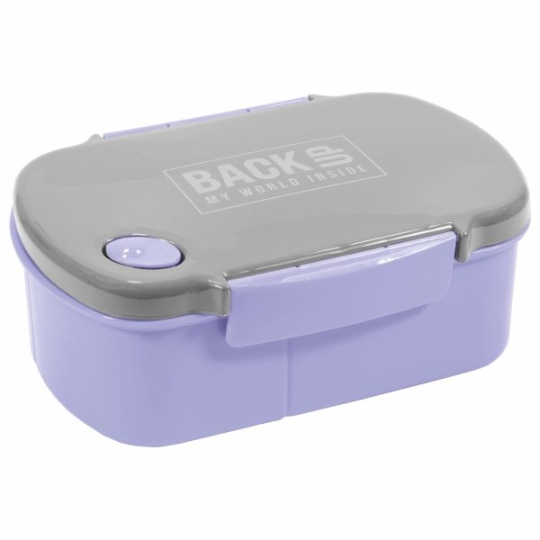 ŚNIADANIÓWKA POJEMNIK NA ŚNIADANIE LUNCH FREE BPA FIOLETOWA BACKUP SZKOLNA