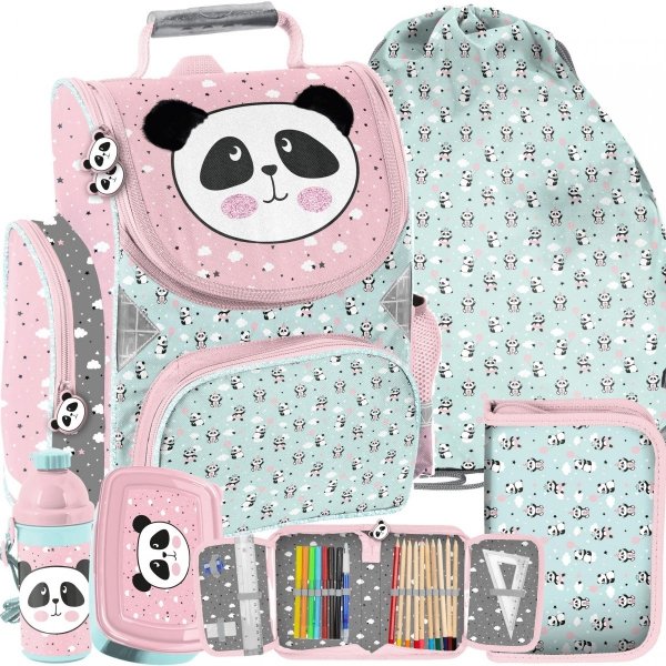 Tornister dla Dziewczyny Miś Panda Paso do Szkoły [PP21PD-525]