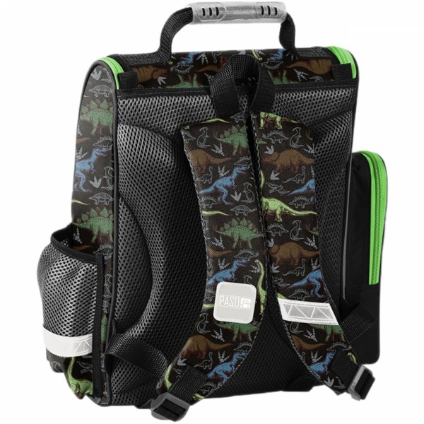 TORNISTER DINOZAURY SZKOLNY DLA CHŁOPAKA DO 1 KLASY TYRANOZAUR PASO